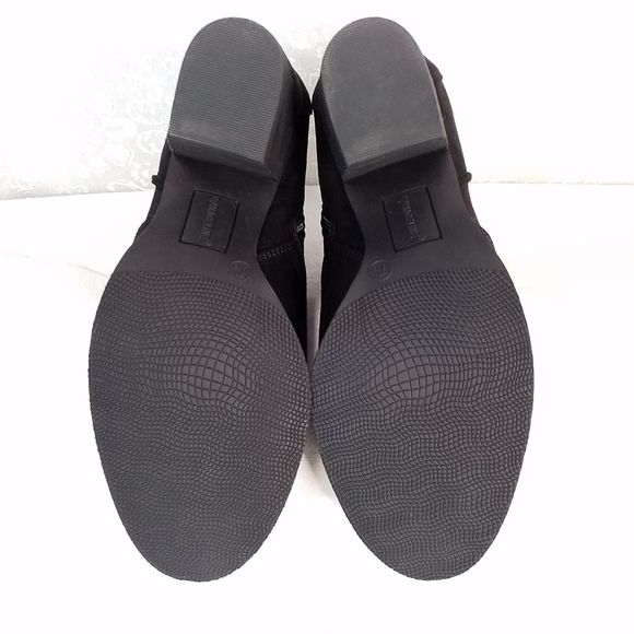 Madeline Black Heeled Ankle Boots - Picture 7 of 7